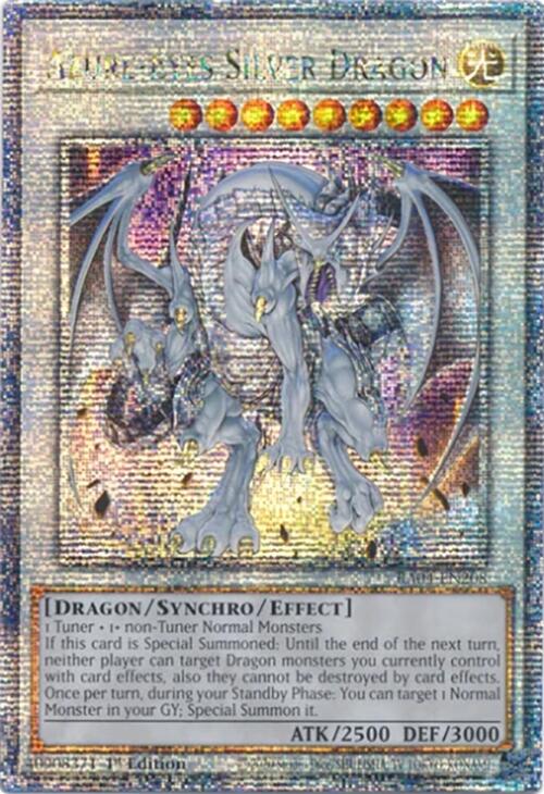 Azure-Eyes Silver Dragon [RA04-EN208] Quarter Century Secret Rare | Galaxy Games LLC