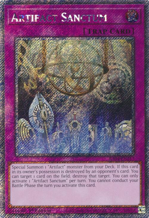 Artifact Sanctum [RA04-EN217] Platinum Secret Rare | Galaxy Games LLC