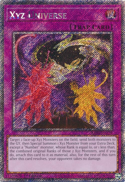 Xyz Universe [RA04-EN218] Platinum Secret Rare | Galaxy Games LLC