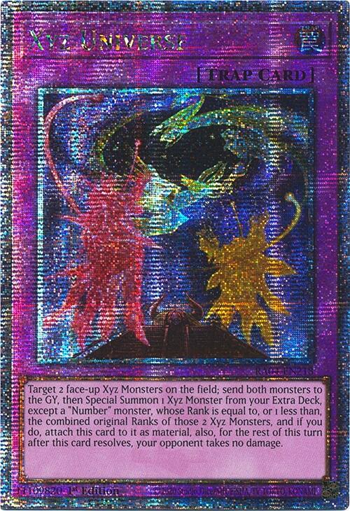 Xyz Universe [RA04-EN218] Quarter Century Secret Rare | Galaxy Games LLC