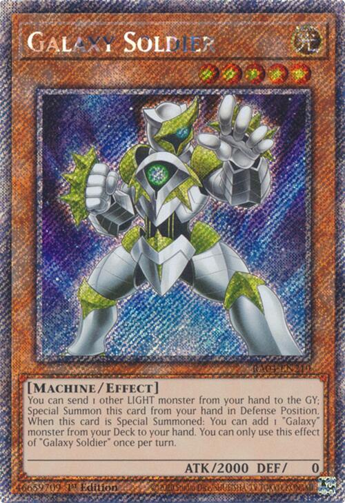 Galaxy Soldier [RA04-EN219] Platinum Secret Rare | Galaxy Games LLC