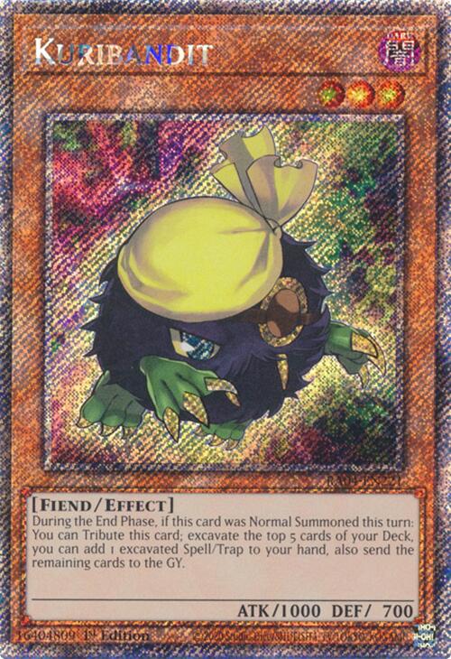 Kuribandit [RA04-EN221] Platinum Secret Rare | Galaxy Games LLC