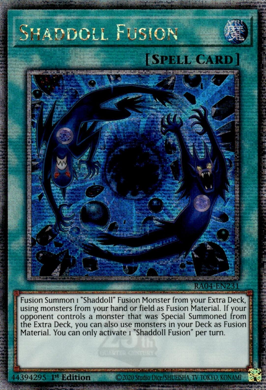 Shaddoll Fusion [RA04-EN231] Quarter Century Secret Rare | Galaxy Games LLC