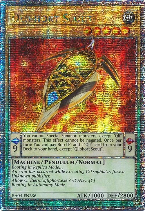 Qliphort Scout [RA04-EN236] Quarter Century Secret Rare | Galaxy Games LLC