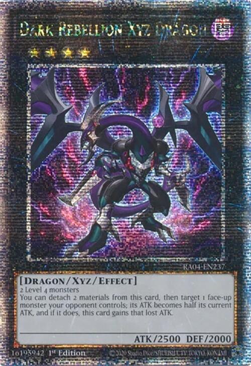 Dark Rebellion Xyz Dragon [RA04-EN237] Quarter Century Secret Rare | Galaxy Games LLC