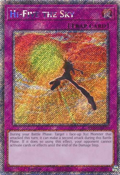 Hi-Five the Sky [RA04-EN239] Platinum Secret Rare | Galaxy Games LLC