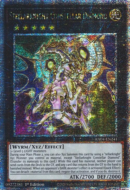 Stellarknight Constellar Diamond [RA04-EN241] Quarter Century Secret Rare | Galaxy Games LLC