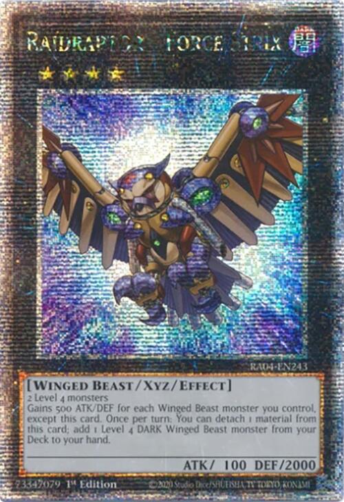 Raidraptor - Force Strix [RA04-EN243] Quarter Century Secret Rare | Galaxy Games LLC