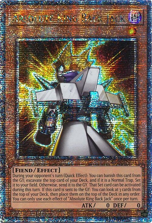 Absolute King Back Jack [RA04-EN244] Quarter Century Secret Rare | Galaxy Games LLC