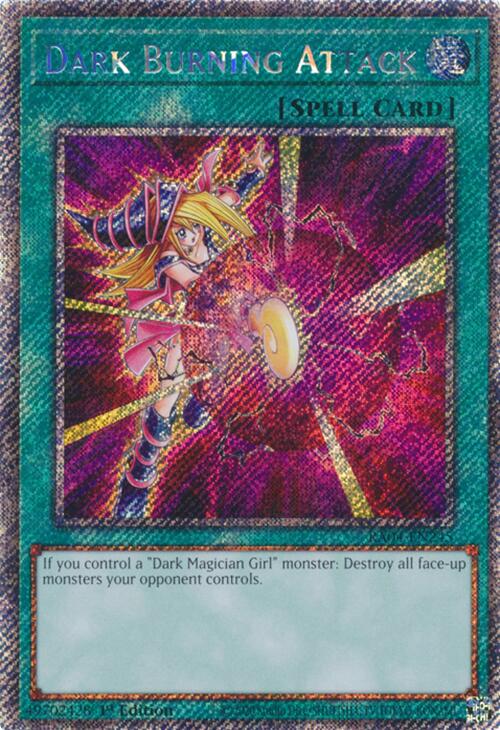 Dark Burning Attack [RA04-EN245] Platinum Secret Rare | Galaxy Games LLC