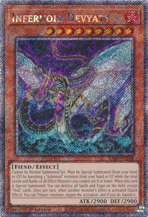 Infernoid Devyaty [RA04-EN248] Platinum Secret Rare | Galaxy Games LLC
