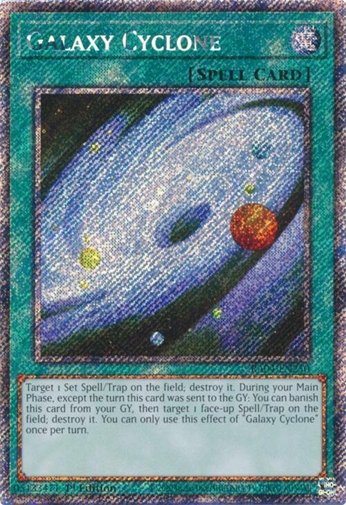 Galaxy Cyclone [RA04-EN250] Platinum Secret Rare | Galaxy Games LLC