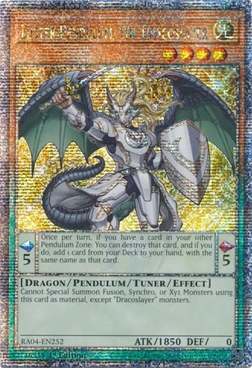 Luster Pendulum, the Dracoslayer [RA04-EN252] Quarter Century Secret Rare | Galaxy Games LLC