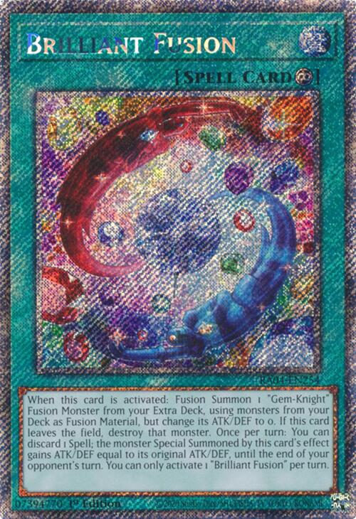 Brilliant Fusion [RA04-EN254] Platinum Secret Rare | Galaxy Games LLC