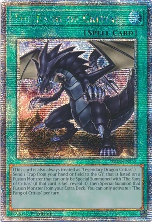 The Fang of Critias [RA04-EN255] Quarter Century Secret Rare | Galaxy Games LLC
