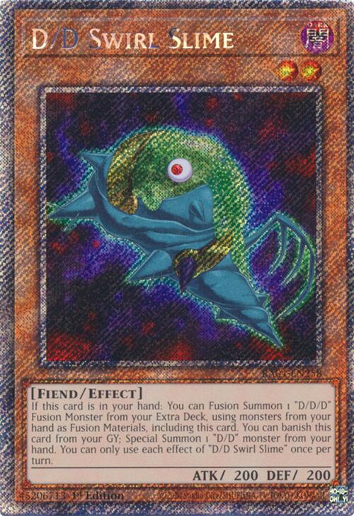 D/D Swirl Slime [RA04-EN258] Platinum Secret Rare | Galaxy Games LLC