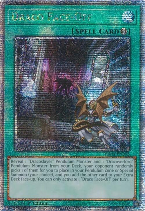 Draco Face-Off [RA04-EN262] Quarter Century Secret Rare | Galaxy Games LLC