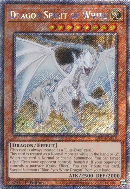 Dragon Spirit of White [RA04-EN265] Platinum Secret Rare | Galaxy Games LLC