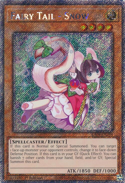 Fairy Tail - Snow [RA04-EN269] Platinum Secret Rare | Galaxy Games LLC