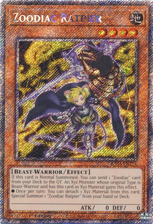 Zoodiac Ratpier [RA04-EN274] Platinum Secret Rare | Galaxy Games LLC