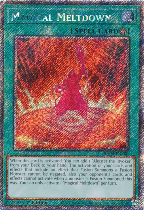 Magical Meltdown [RA04-EN280] Platinum Secret Rare | Galaxy Games LLC