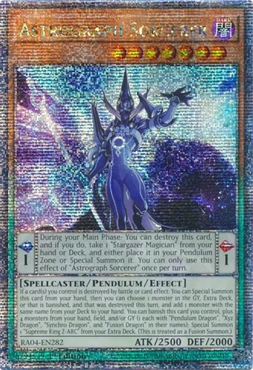 Astrograph Sorcerer [RA04-EN282] Quarter Century Secret Rare | Galaxy Games LLC