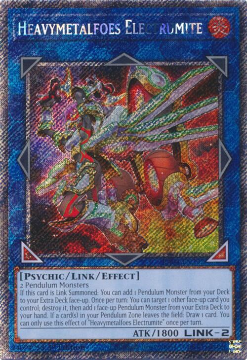 Heavymetalfoes Electrumite [RA04-EN292] Platinum Secret Rare | Galaxy Games LLC