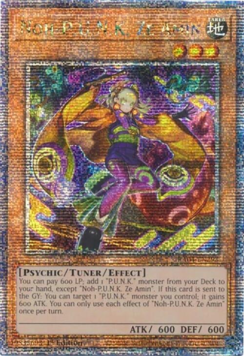 Noh-P.U.N.K. Ze Amin [RA04-EN293] Quarter Century Secret Rare | Galaxy Games LLC