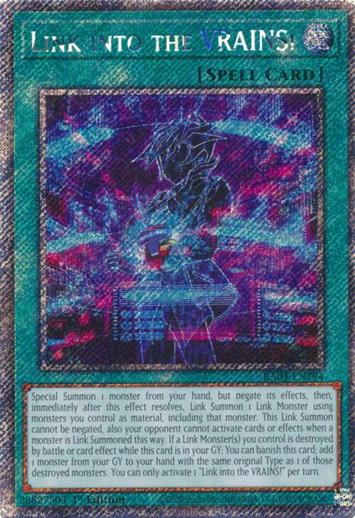 Link into the VRAINS! [RA04-EN294] Platinum Secret Rare | Galaxy Games LLC