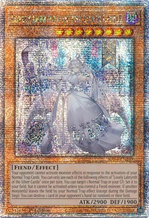 Lovely Labrynth of the Silver Castle [RA04-EN295] Quarter Century Secret Rare | Galaxy Games LLC