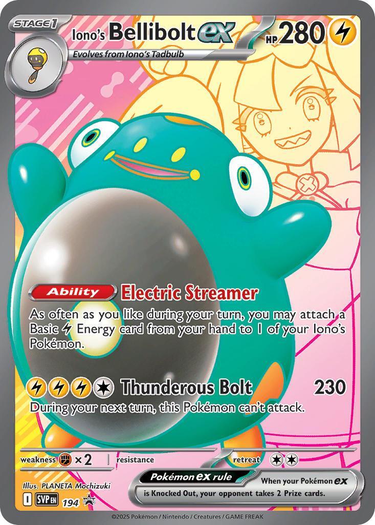 Iono's Bellibolt ex (194) [Scarlet & Violet: Black Star Promos] | Galaxy Games LLC