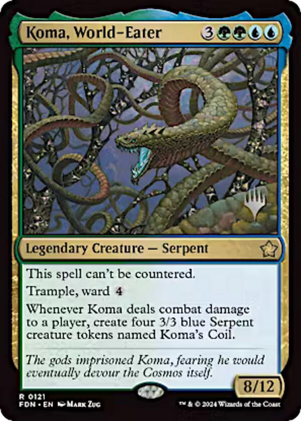 Koma, World-Eater (Promo Pack) [Aetherdrift Promos] | Galaxy Games LLC