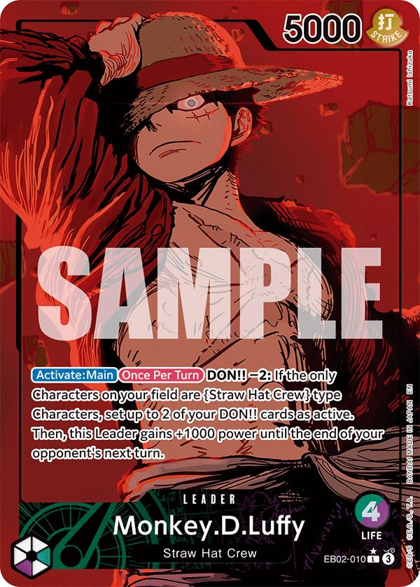 Monkey.D.Luffy (010) (Alternate Art) [Extra Booster: Anime 25th Collection] | Galaxy Games LLC