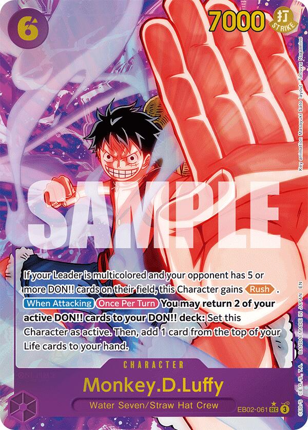 Monkey.D.Luffy (061) (Alternate Art) [Extra Booster: Anime 25th Collection] | Galaxy Games LLC