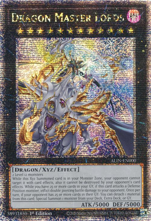 Dragon Master Lords [ALIN-EN000] Quarter Century Secret Rare | Galaxy Games LLC