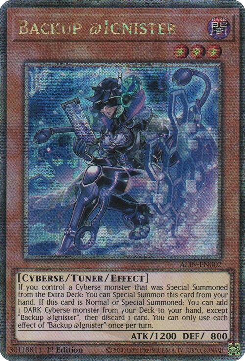 Backup @Ignister [ALIN-EN002] Quarter Century Secret Rare | Galaxy Games LLC