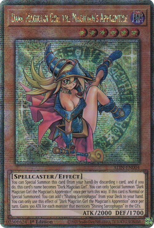 Dark Magician Girl the Magician's Apprentice [ALIN-EN004] Quarter Century Secret Rare | Galaxy Games LLC
