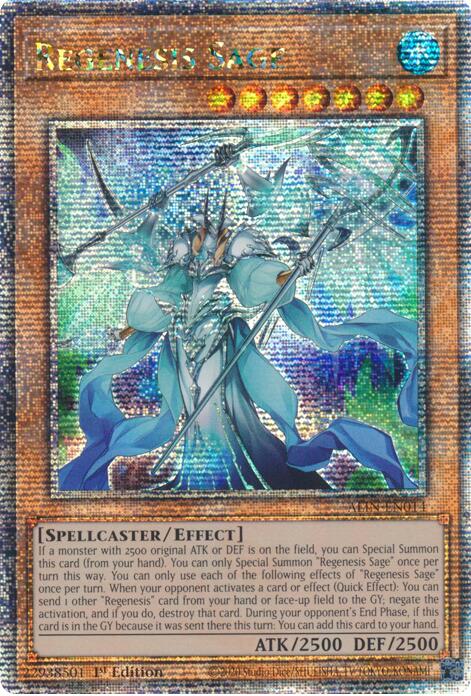 Regenesis Sage [ALIN-EN014] Quarter Century Secret Rare | Galaxy Games LLC