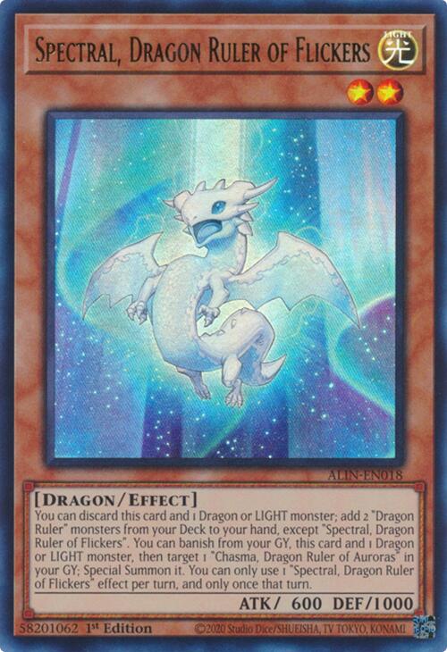 Spectral, Dragon Ruler of Flickers [ALIN-EN018] Ultra Rare | Galaxy Games LLC