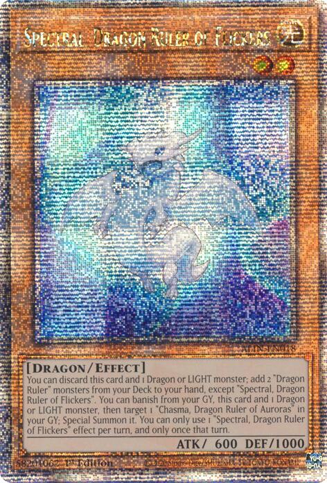 Spectral, Dragon Ruler of Flickers [ALIN-EN018] Quarter Century Secret Rare | Galaxy Games LLC