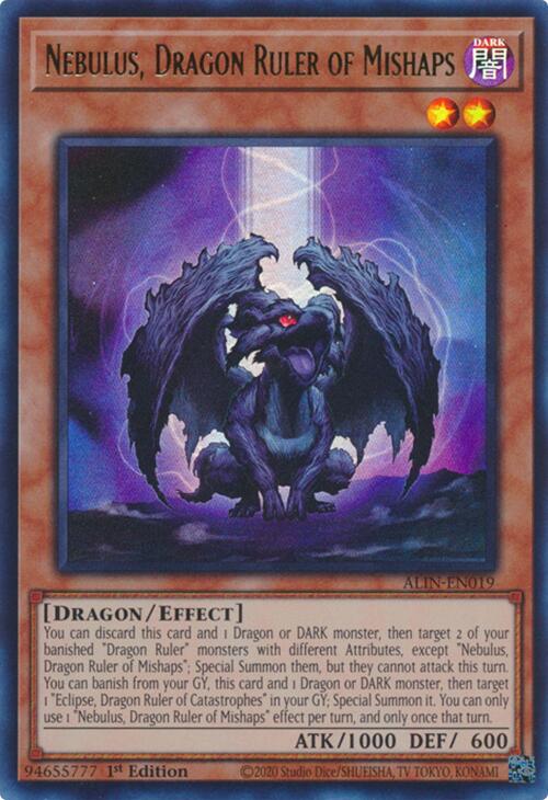 Nebulus, Dragon Ruler of Mishaps [ALIN-EN019] Ultra Rare | Galaxy Games LLC