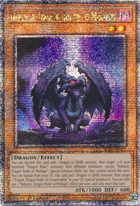 Nebulus, Dragon Ruler of Mishaps [ALIN-EN019] Quarter Century Secret Rare | Galaxy Games LLC