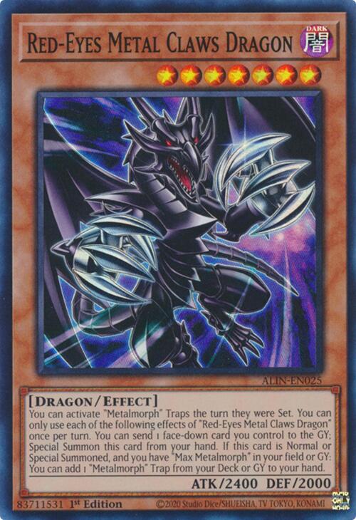 Red-Eyes Metal Claws Dragon [ALIN-EN025] Super Rare | Galaxy Games LLC
