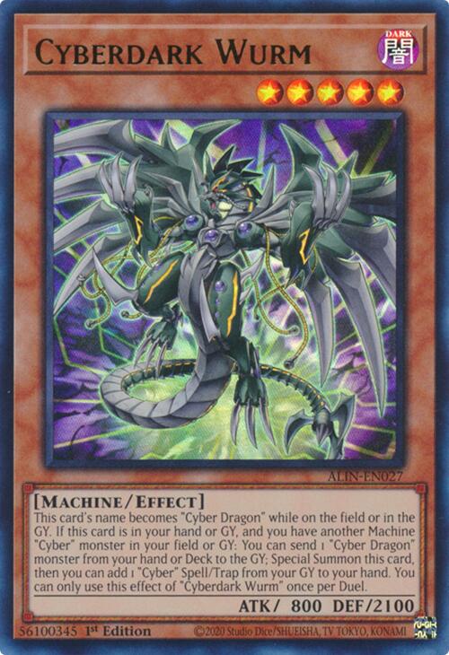 Cyberdark Wurm [ALIN-EN027] Ultra Rare | Galaxy Games LLC