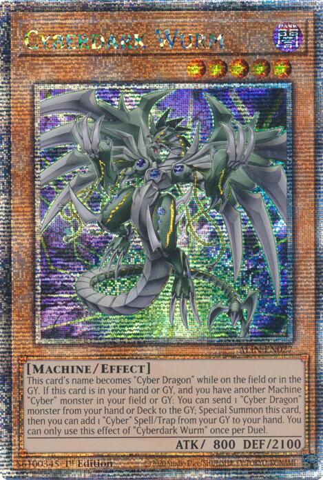 Cyberdark Wurm [ALIN-EN027] Quarter Century Secret Rare | Galaxy Games LLC