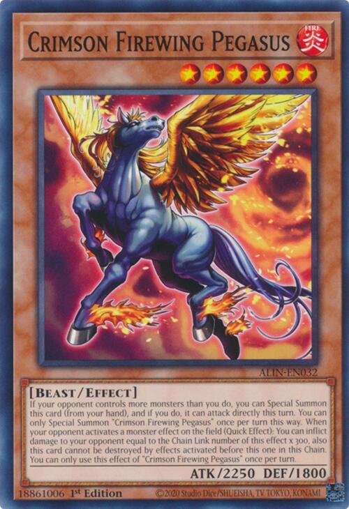 Crimson Firewing Pegasus [ALIN-EN032] Common | Galaxy Games LLC