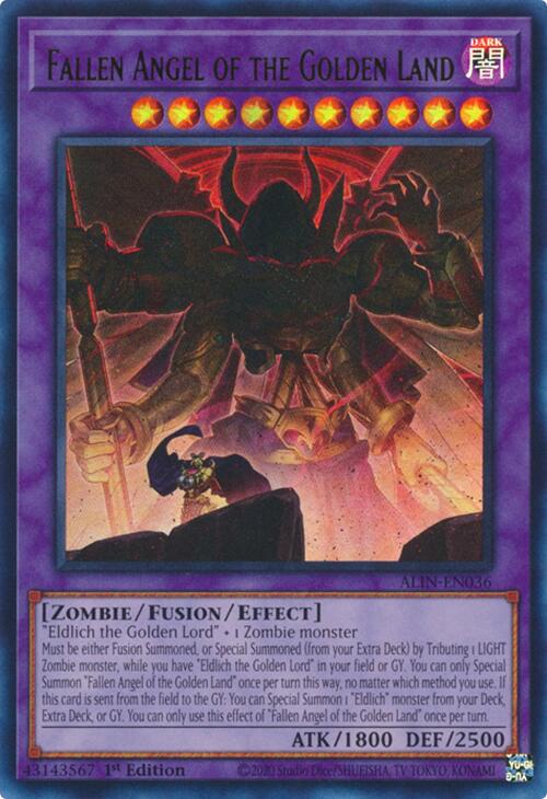 Fallen Angel of the Golden Land [ALIN-EN036] Ultra Rare | Galaxy Games LLC