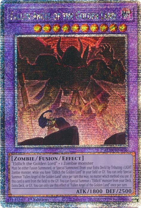 Fallen Angel of the Golden Land [ALIN-EN036] Quarter Century Secret Rare | Galaxy Games LLC