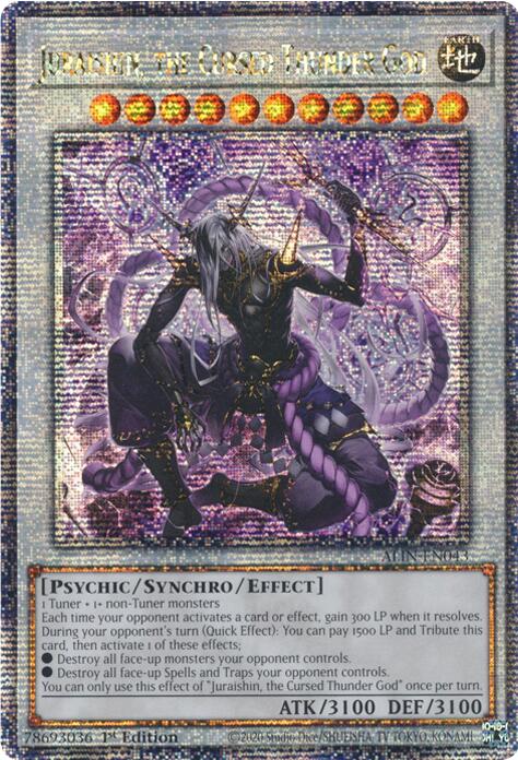 Juraishin, the Cursed Thunder God [ALIN-EN043] Quarter Century Secret Rare | Galaxy Games LLC