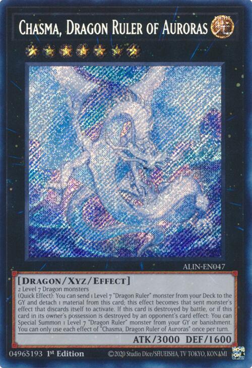Chasma, Dragon Ruler of Auroras [ALIN-EN047] Secret Rare | Galaxy Games LLC